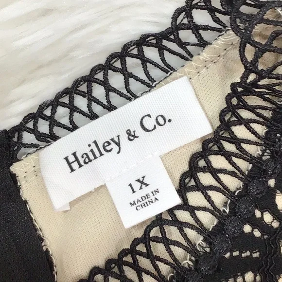 Hailey & Co black lace Malina dress 1X - Picture 9 of 13